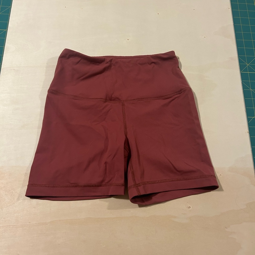 90 Degree By Reflex Maroon Athletic Shorts